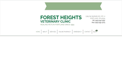 Desktop Screenshot of forestheightsvet.com