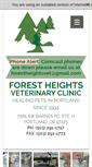 Mobile Screenshot of forestheightsvet.com